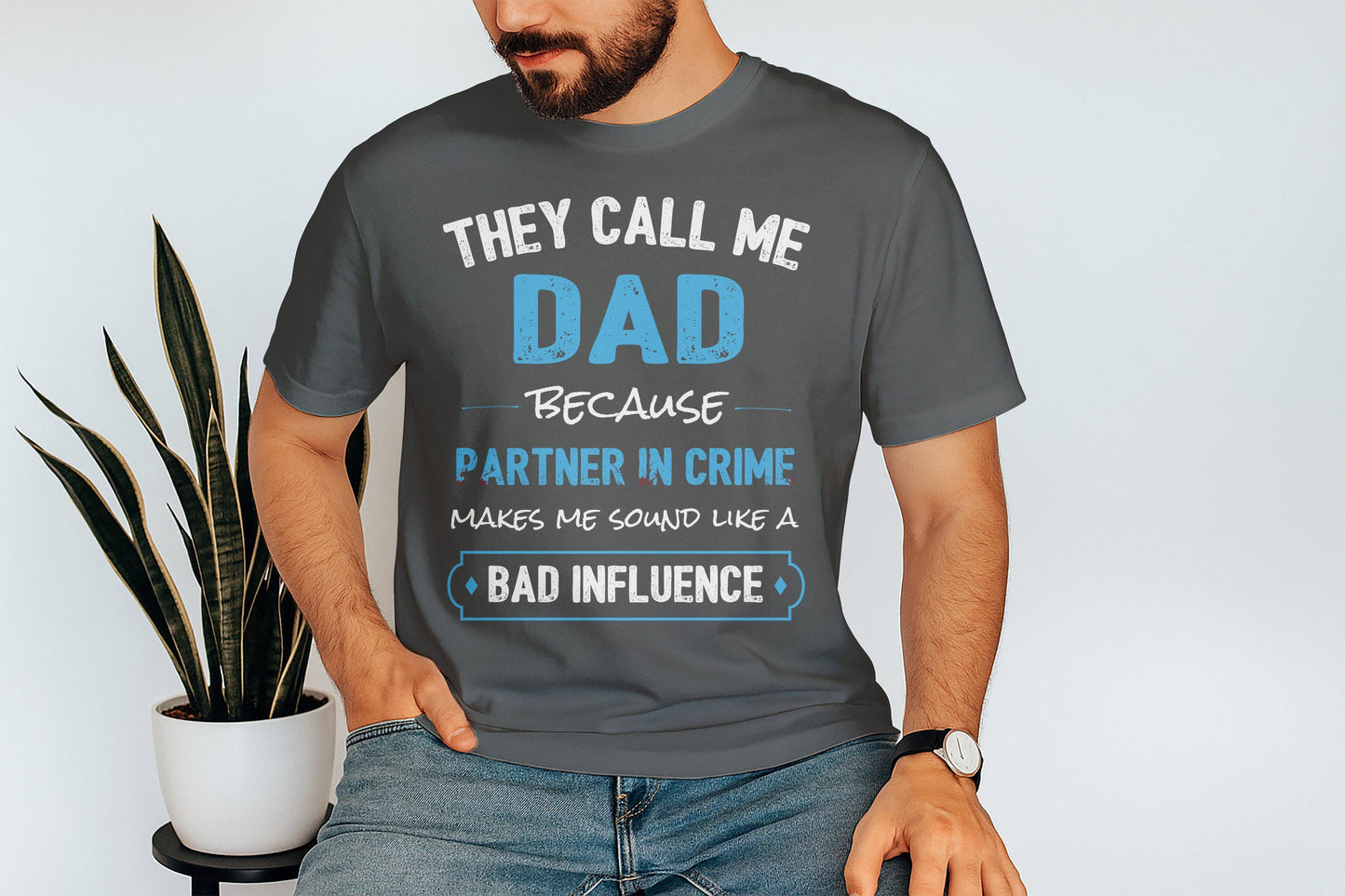 Dad Partner In Crime T-Shirts, Matching T-Shirts, Gift for Dad, Fathers Day Gift, Dad T-Shirts
