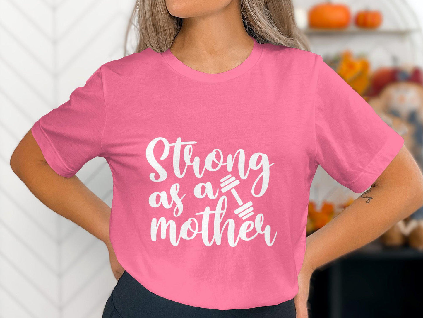 Strong as a Mother T-Shirt: Workout Mom Tee, Fitness Apparel