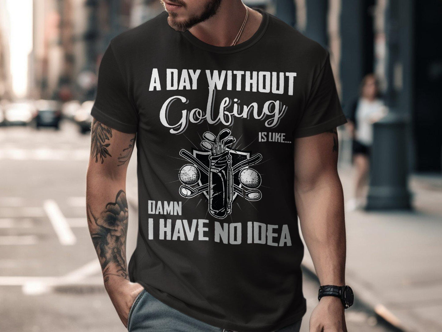 Funny Golf T-Shirt: 'A Day Without Golfing' Tee for Dad