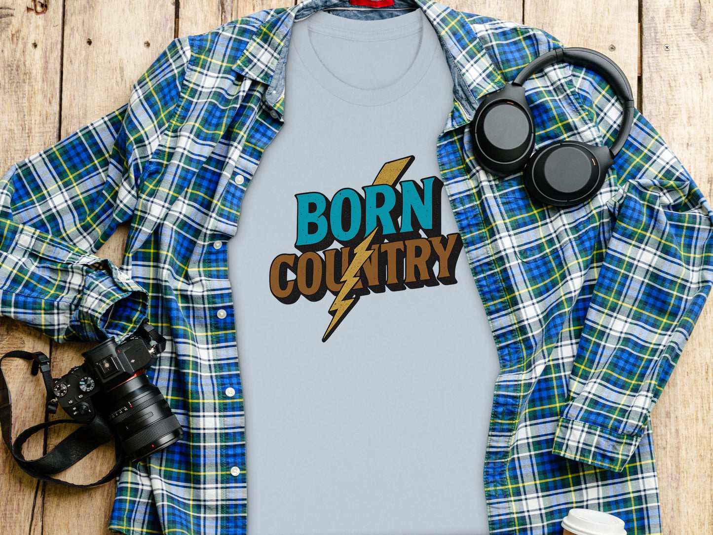 Born Country T-shirt: Vintage Southern Graphic Tee
