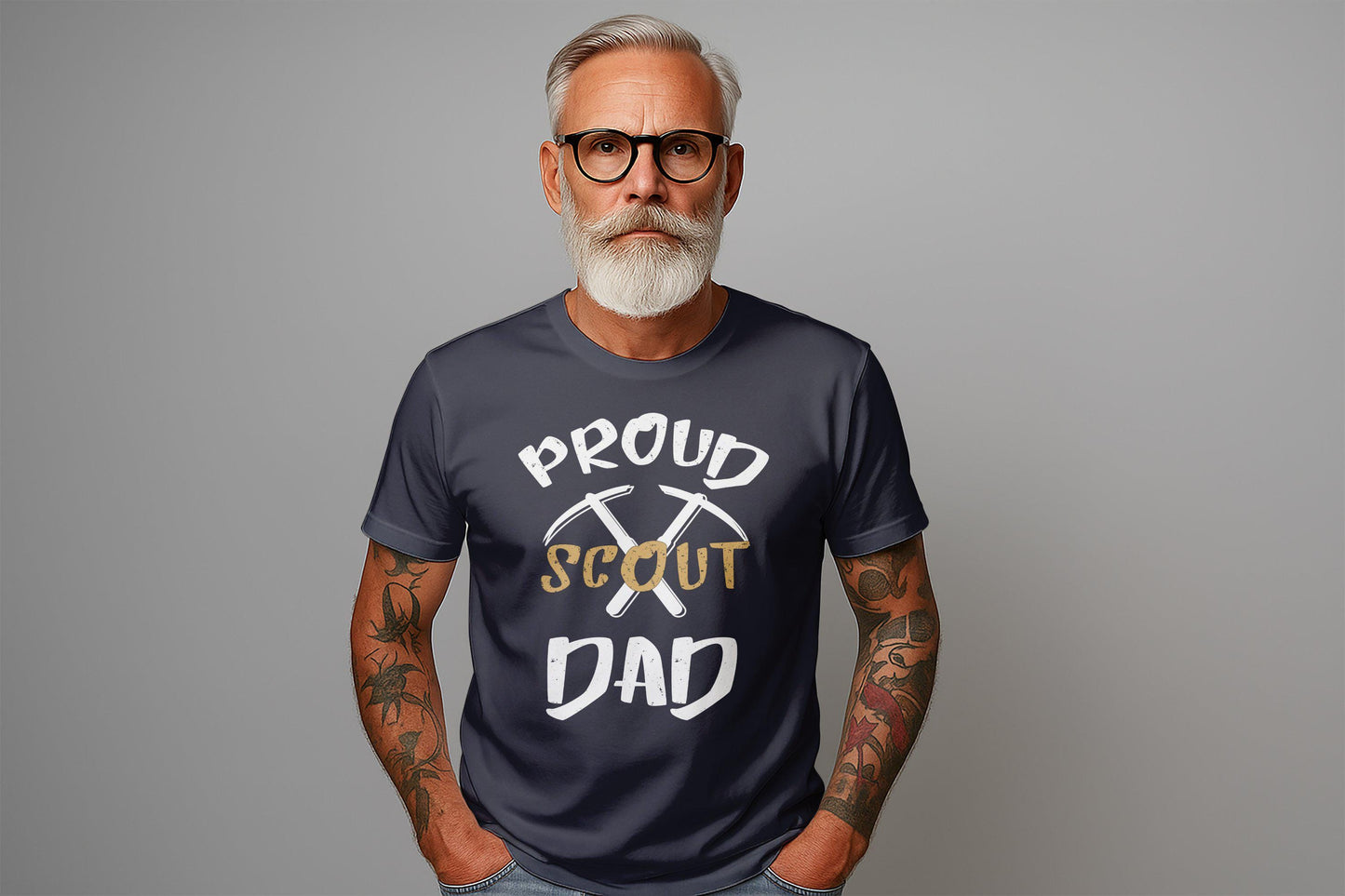 Proud Scout Dad T-Shirts, Father's Day Gift, Dad Shirts, Camping T-Shirt, Gift for Dad, Outdoors Dad, Scouting Dad, Father Shirt
