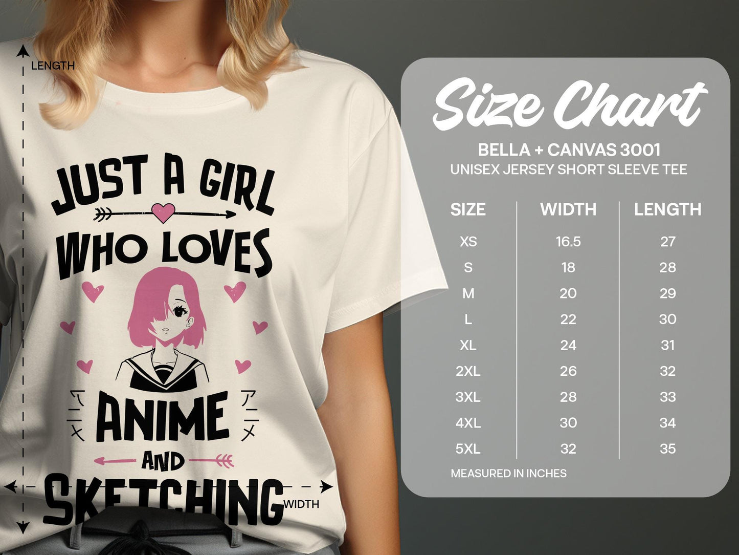 Anime Girl Sketching T-Shirt, Manga Art Tee, Anime Fan Gift