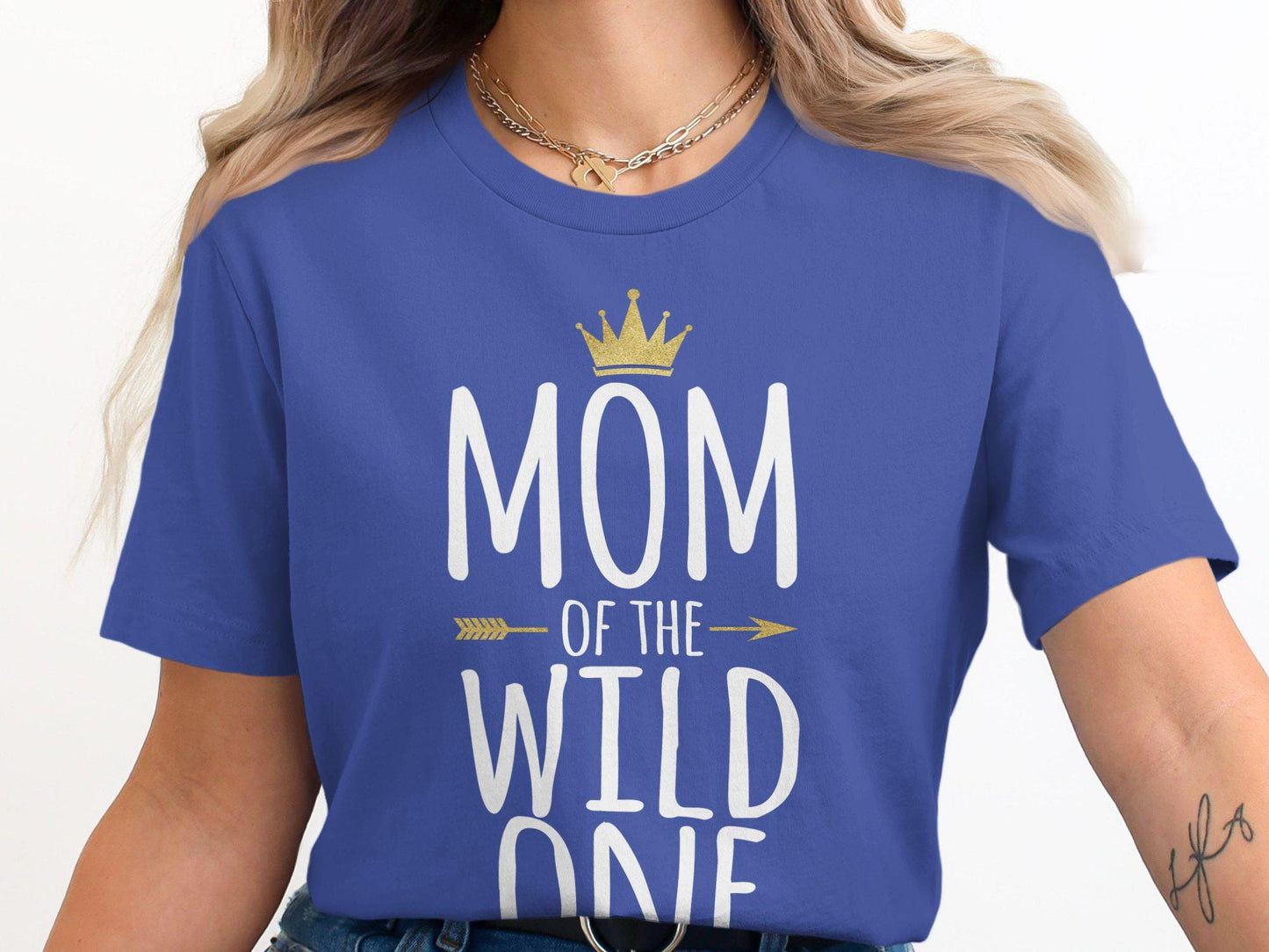 Mom of the Wild One T Shirts, Gift for Mom, Mother's Day T Shirt, Gold Crown Tee, Matching Family Shirts, Womens T Shirt, Mommy and Me
