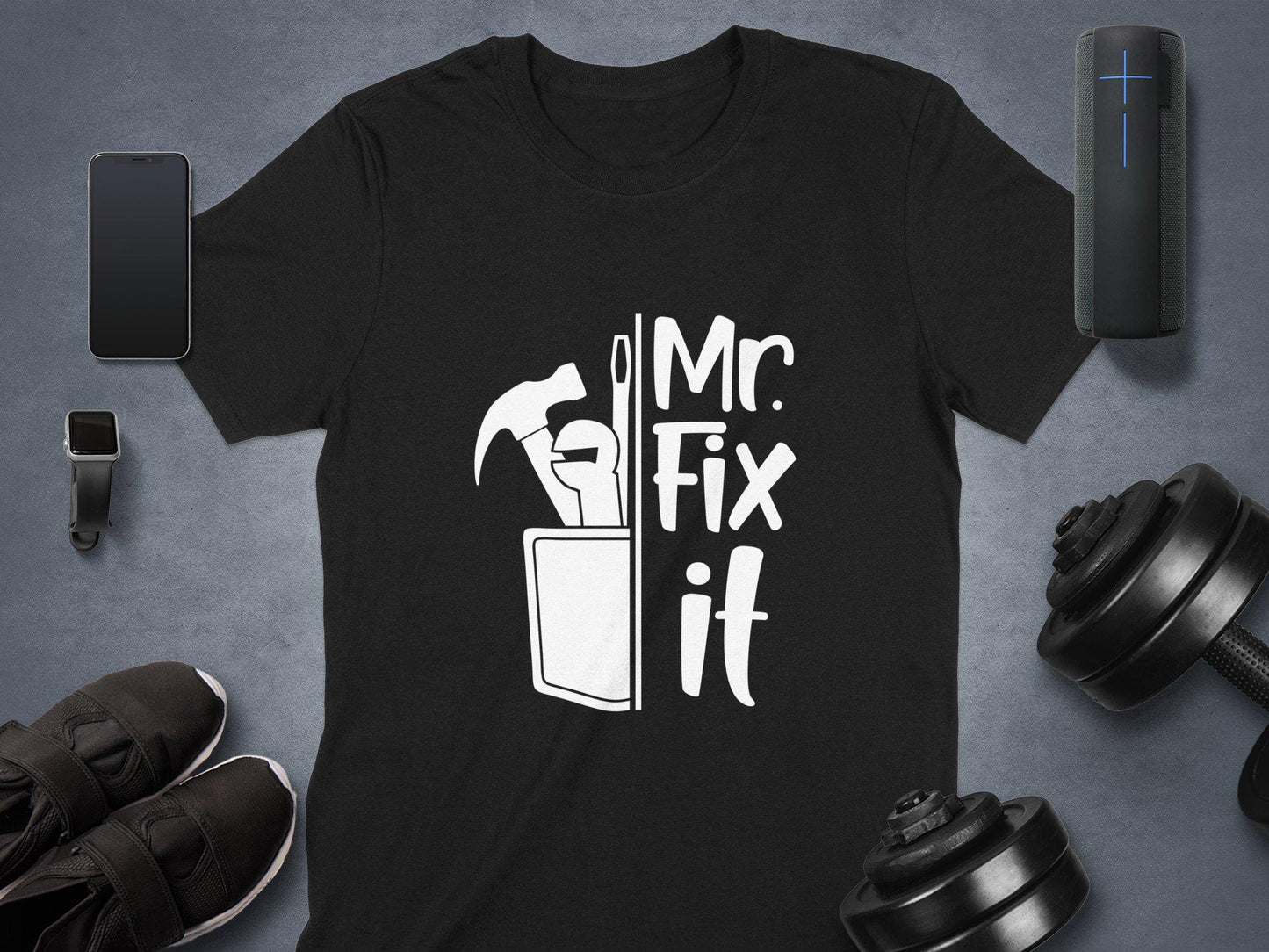 Mr Fix It T-Shirt: Funny Handyman Gift, Home Repair Tee