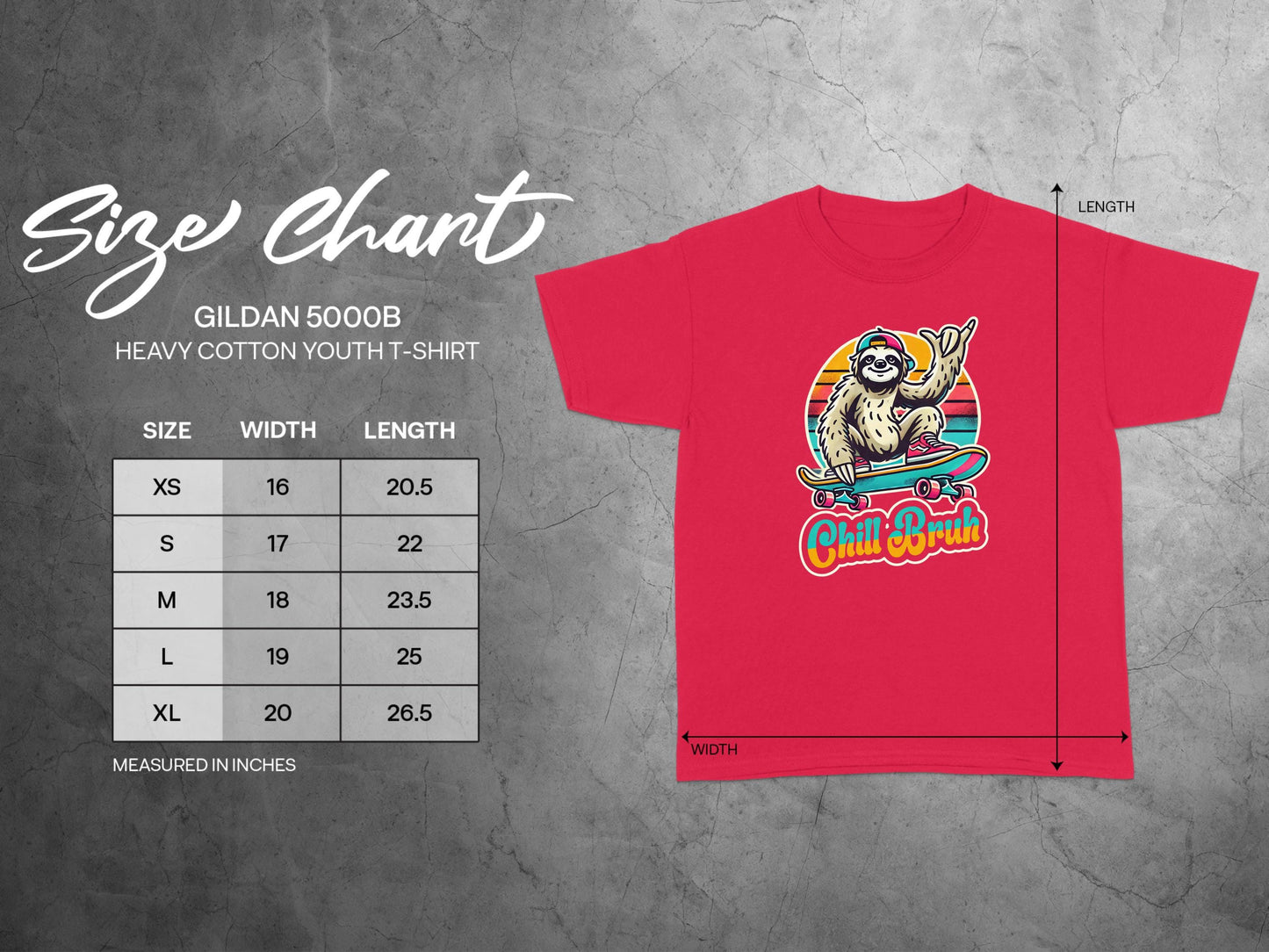 Funny Sloth Skateboard Graphic Tee: Retro Chill Bruh Design