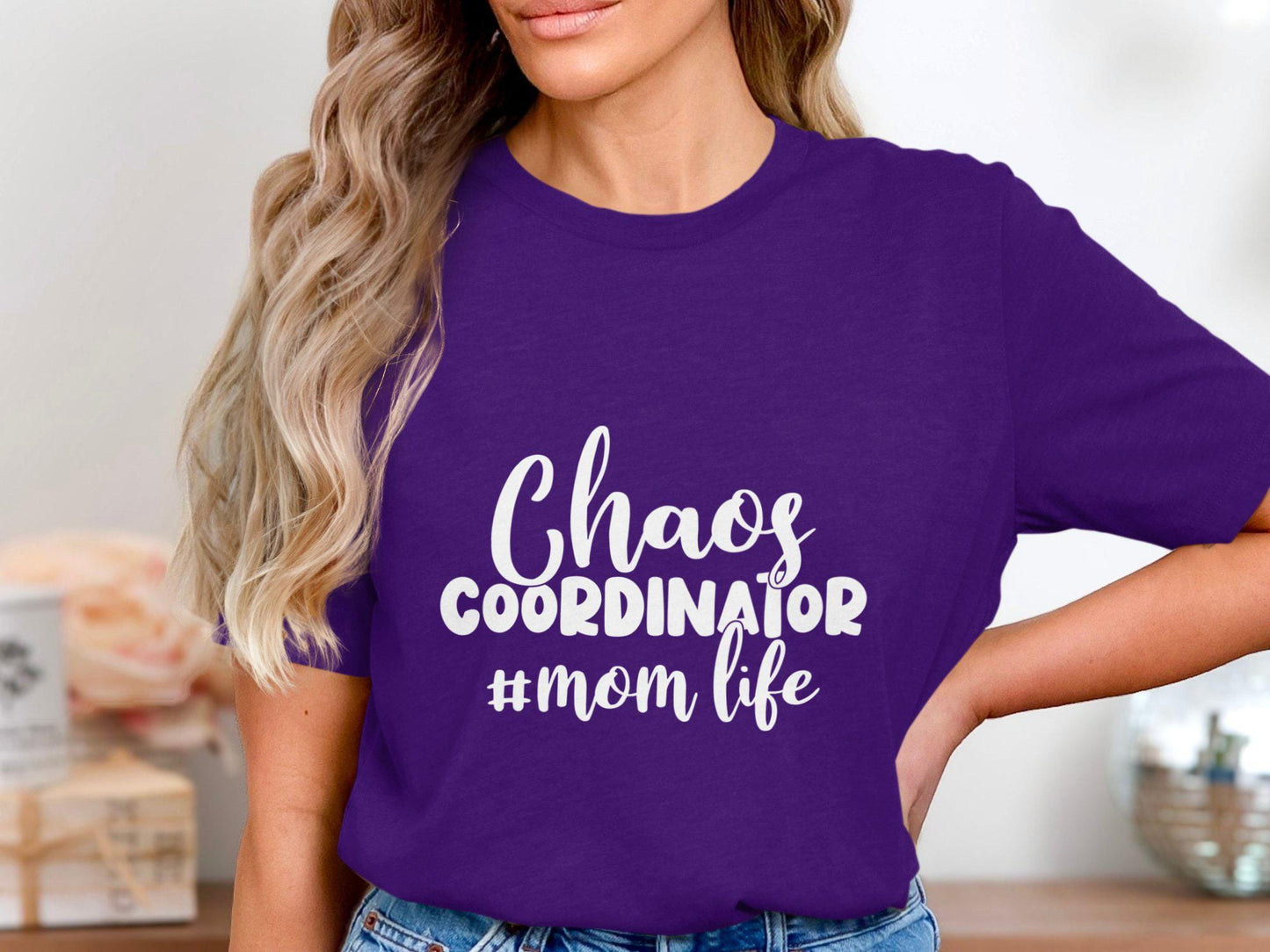 Chaos Coordinator T-Shirts, Mom Life Tee, Gift for Mom, Mothers Day Present, Funny Mom T-Shirts, Cool T-Shirts