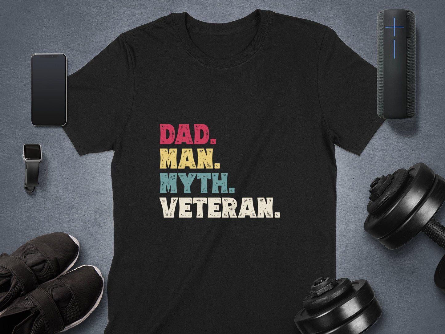 Dad Man Myth Veteran TShirts, Fathers Day Gift Ideas, Retro Dad TShirt, Best Papa Tee, Gift For Grandpa, Gifts For Dad From Daughter