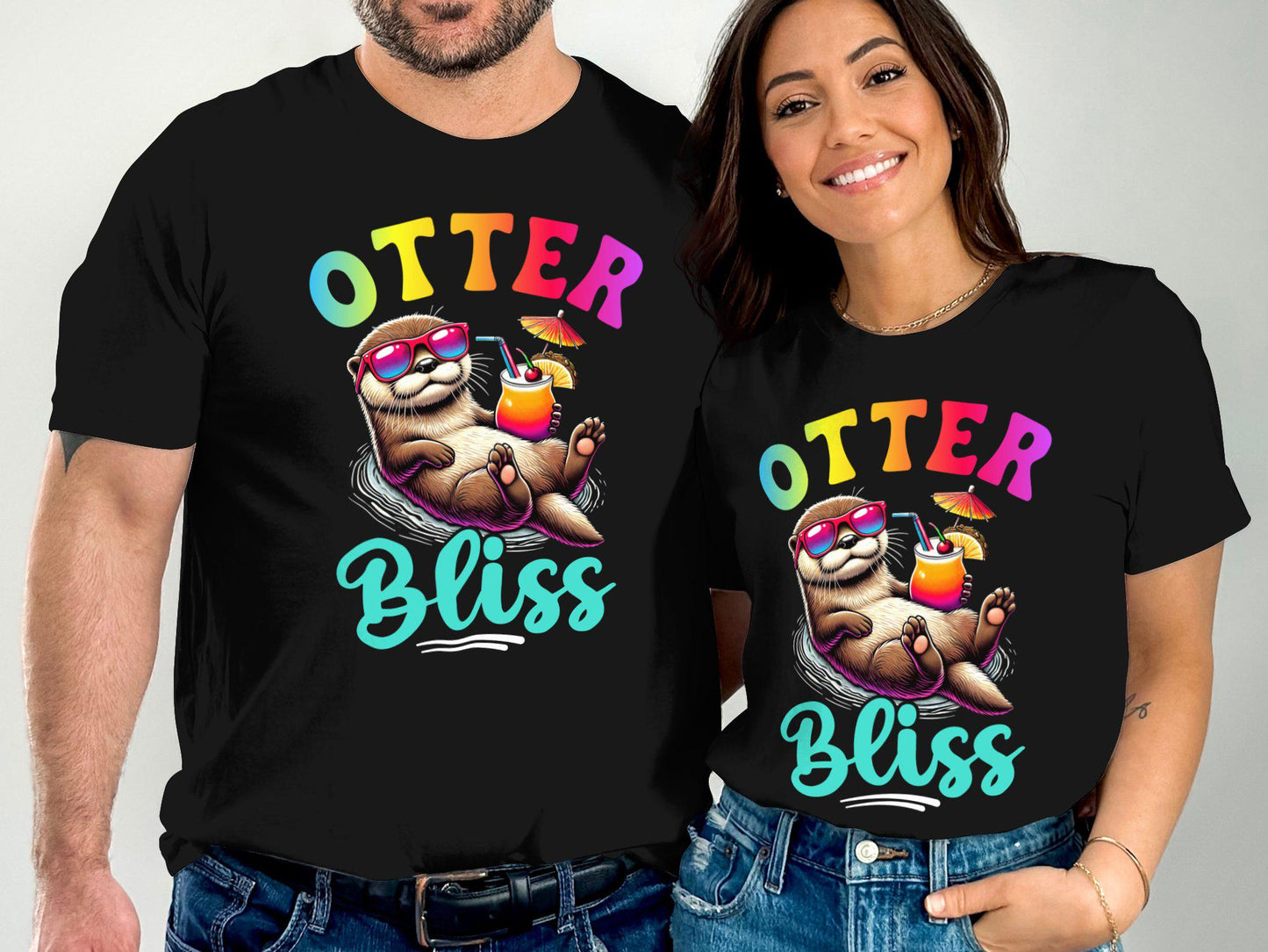 Otter Bliss Graphic T-Shirt: Fun Summer Vibes Tee