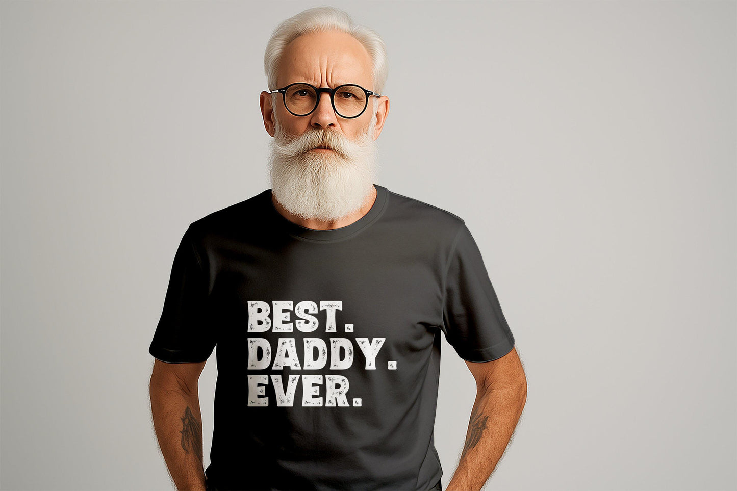 Gift for Dad Best Daddy Ever T-Shirt - Dad Gifts for Birthday from Daughter and Son