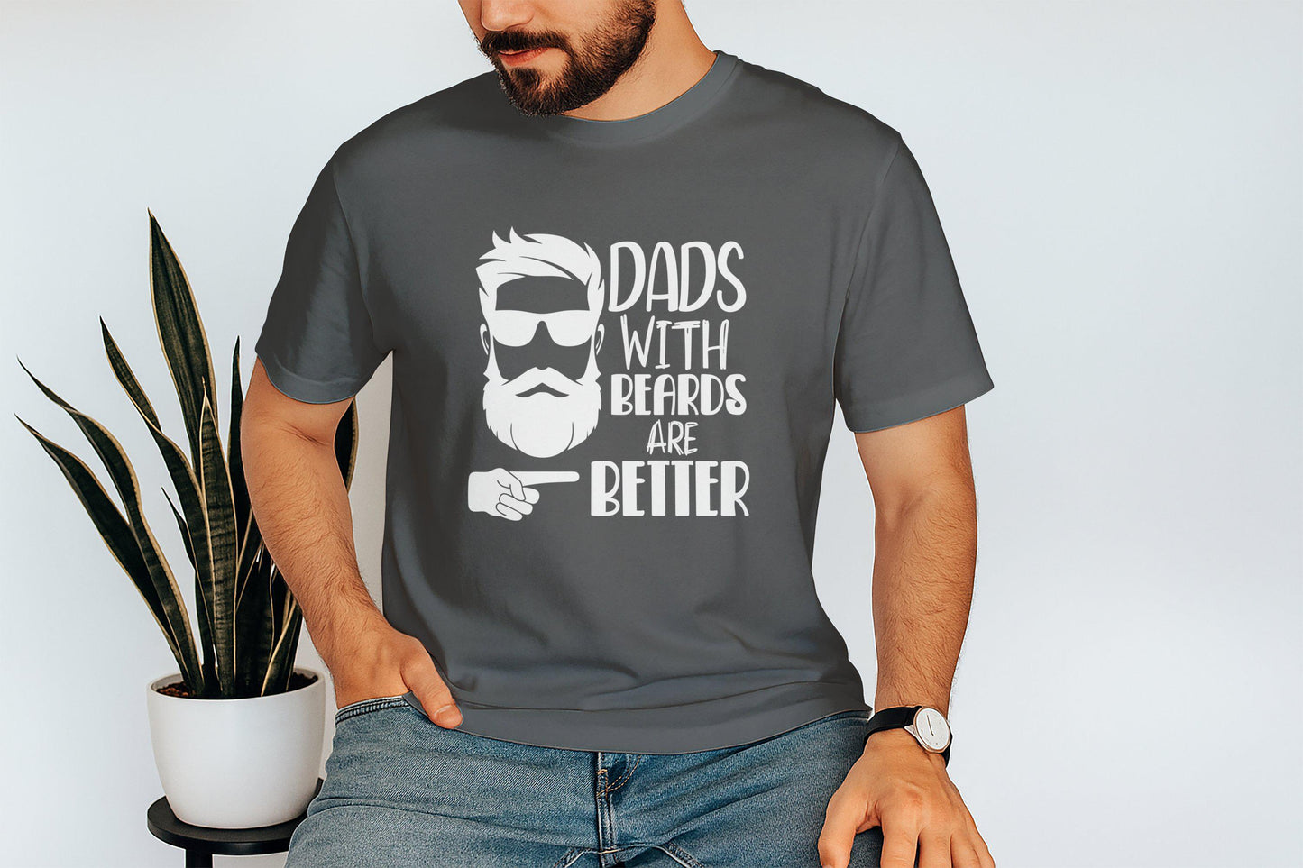 Dads With Beards T-Shirts, Funny Dad Shirt, Gift for Dad, Fathers Day Gift, Bearded Dad, Dad Joke Shirts