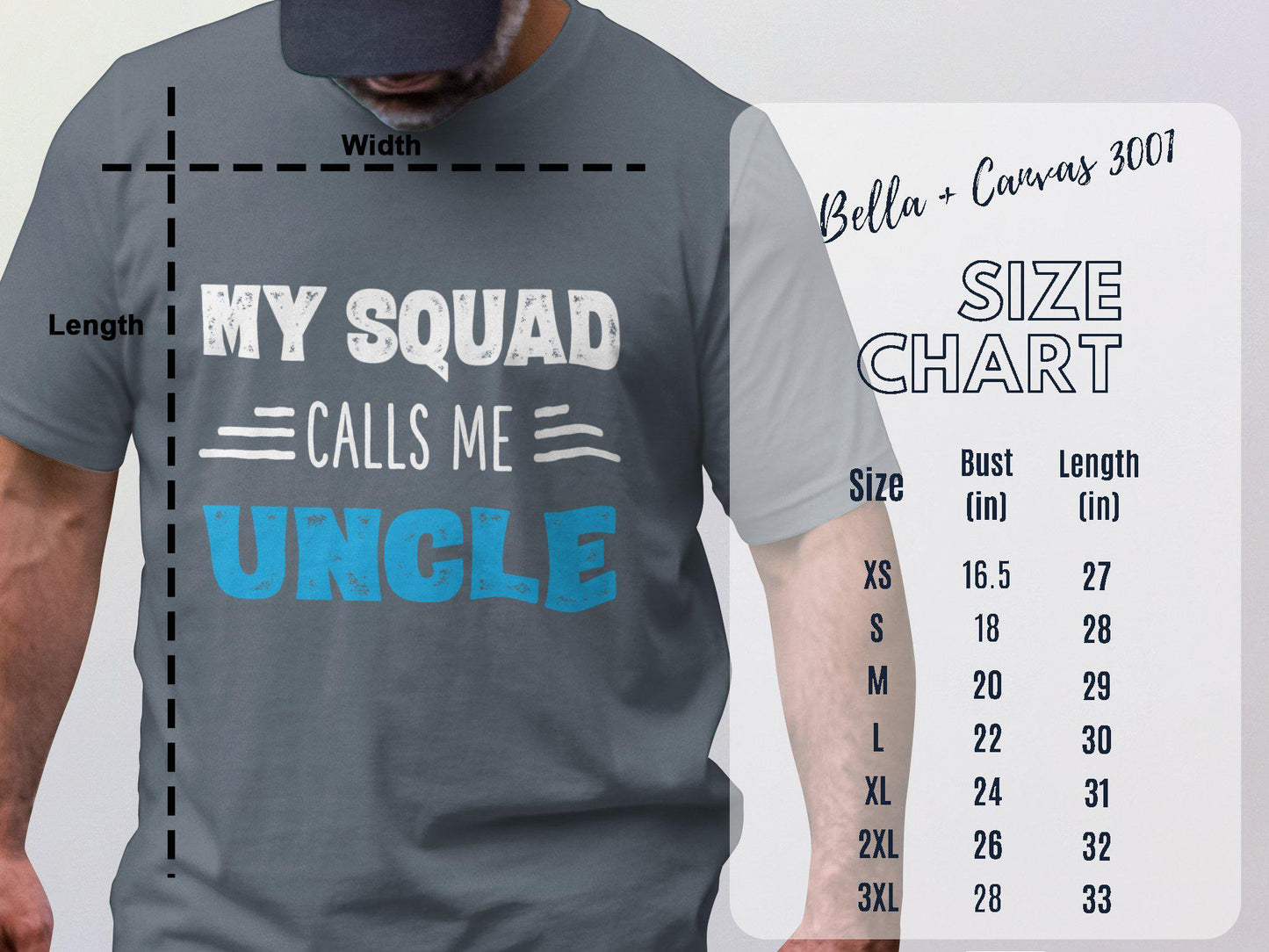 My Squad Calls Me Uncle T-Shirts, Gift for Dad, Fathers Day, Uncle Shirt, Cool Uncle, Fun Uncle Gifts, Best Uncle Ever