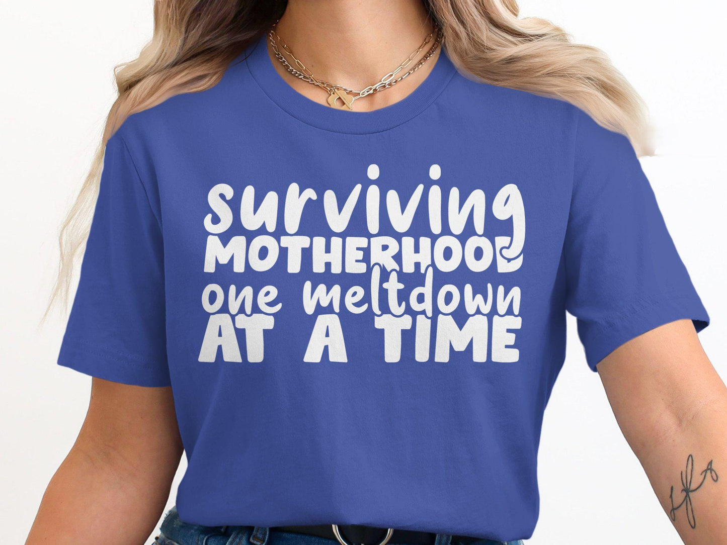Surviving Motherhood T-Shirt: Funny Mom Life Tee