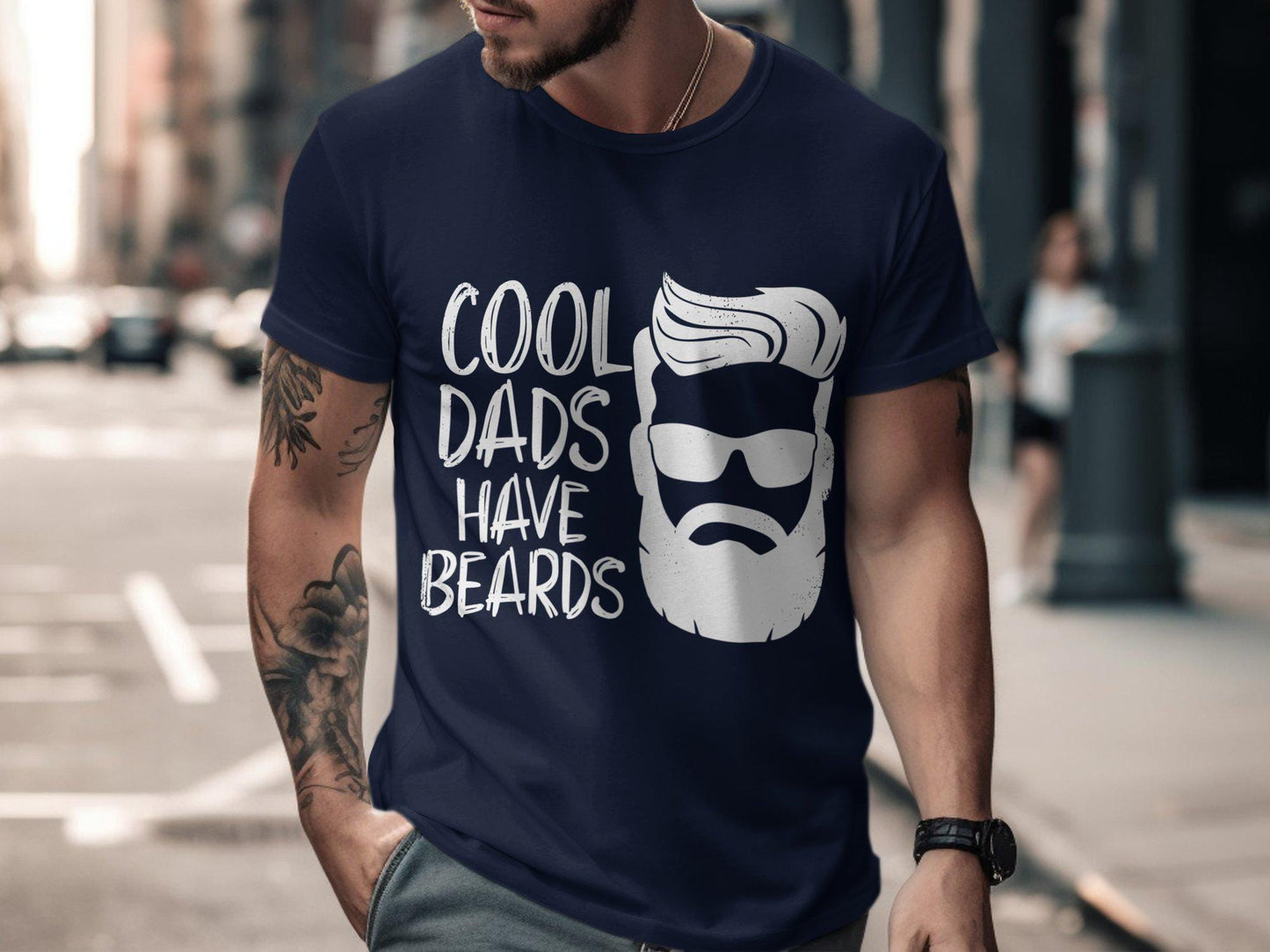 Gift for Dad, Cool Dads Have Beards T-Shirts, Father's Day Gifts, Dad Birthday Gift, Best Dad Ever, Beard Lover Gifts, Funny Gifts for Dad