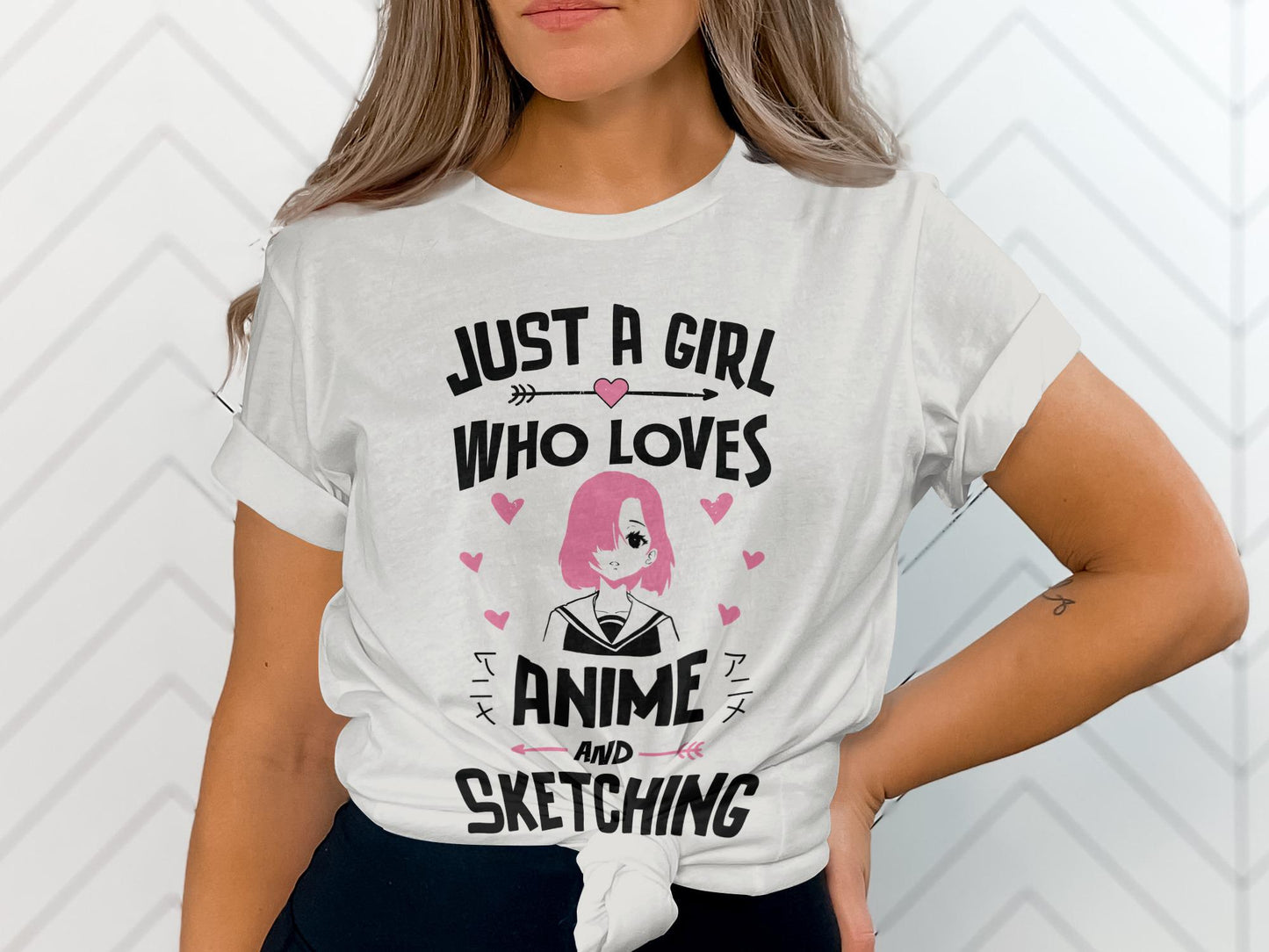 Anime Girl Sketching T-Shirt, Manga Art Tee, Anime Fan Gift