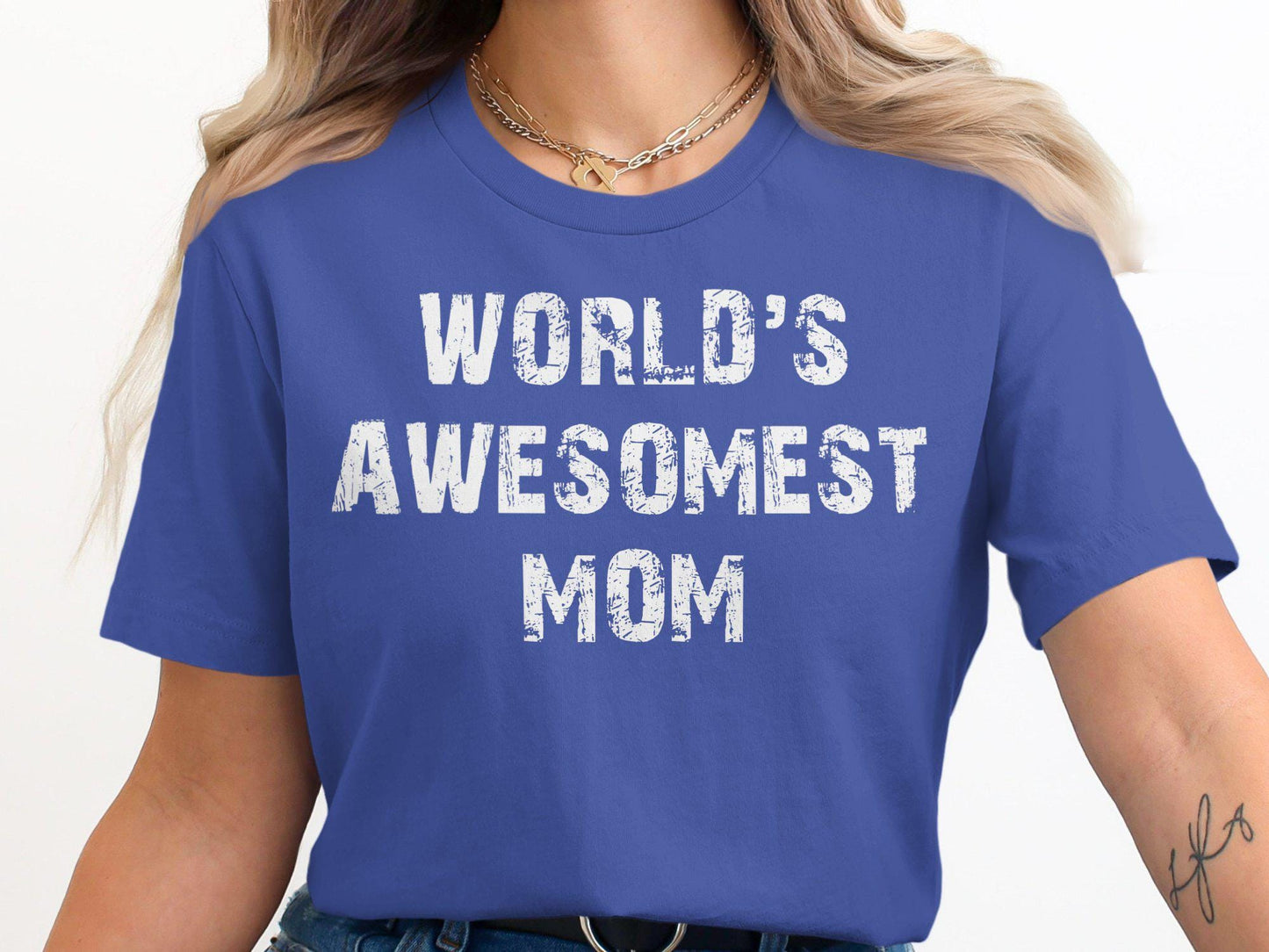 Worlds Awesomest Mom T-Shirts, Gift for Mom, Mother's Day T Shirt, Best Mother Ever Shirt, Cool Mom Tees, Funny Mom T Shirt, Gift Ideas