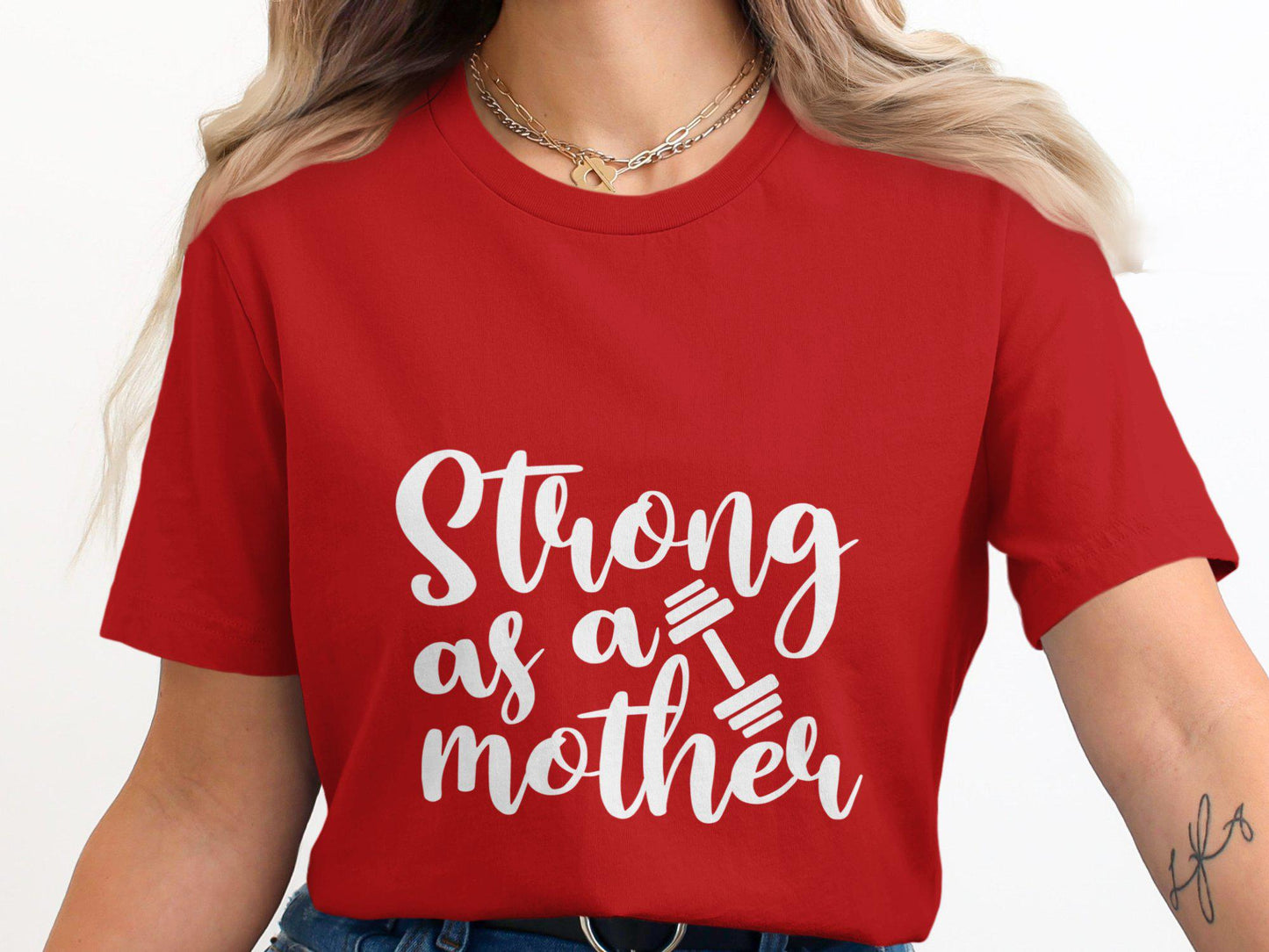 Strong as a Mother T-Shirt: Workout Mom Tee, Fitness Apparel
