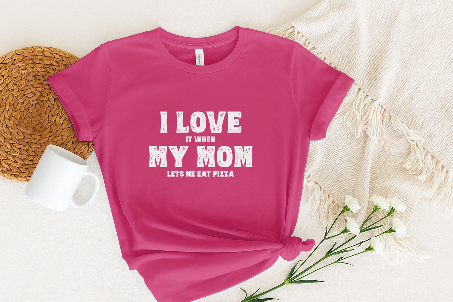 Gift for Mom, Funny Mom Pizza T-Shirts, Foodie Gift Idea, Mothers Day Gift, Mom Appreciation Tee, Mama Shirts, Cute Mom Tee Shirts