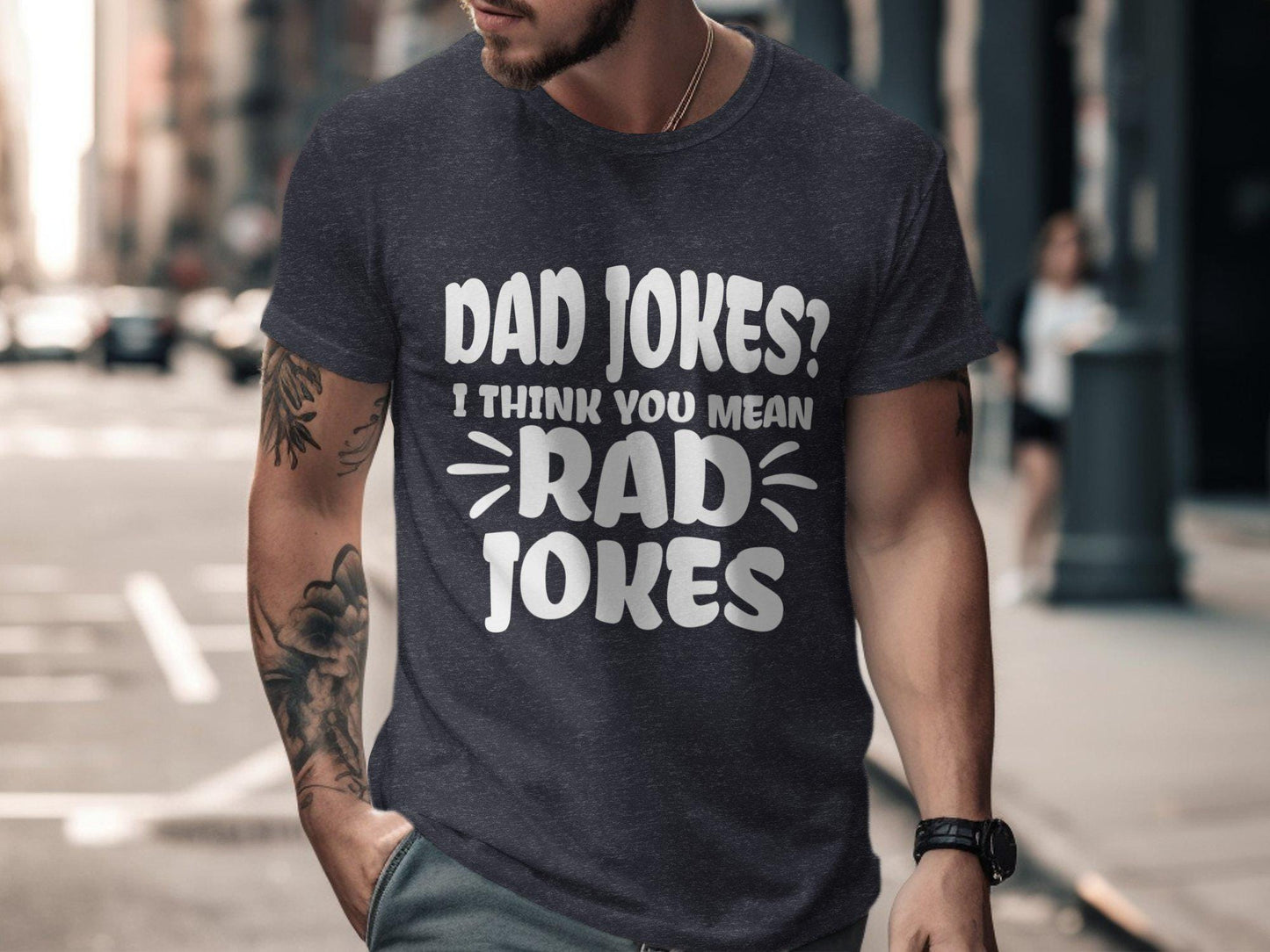Dad Jokes Rad Jokes T-Shirts, Funny Dad T-Shirt, Fathers Day Gift, Dad Birthday Gift, Gift for Dad, Trendy Dad Shirt, Dad Tee