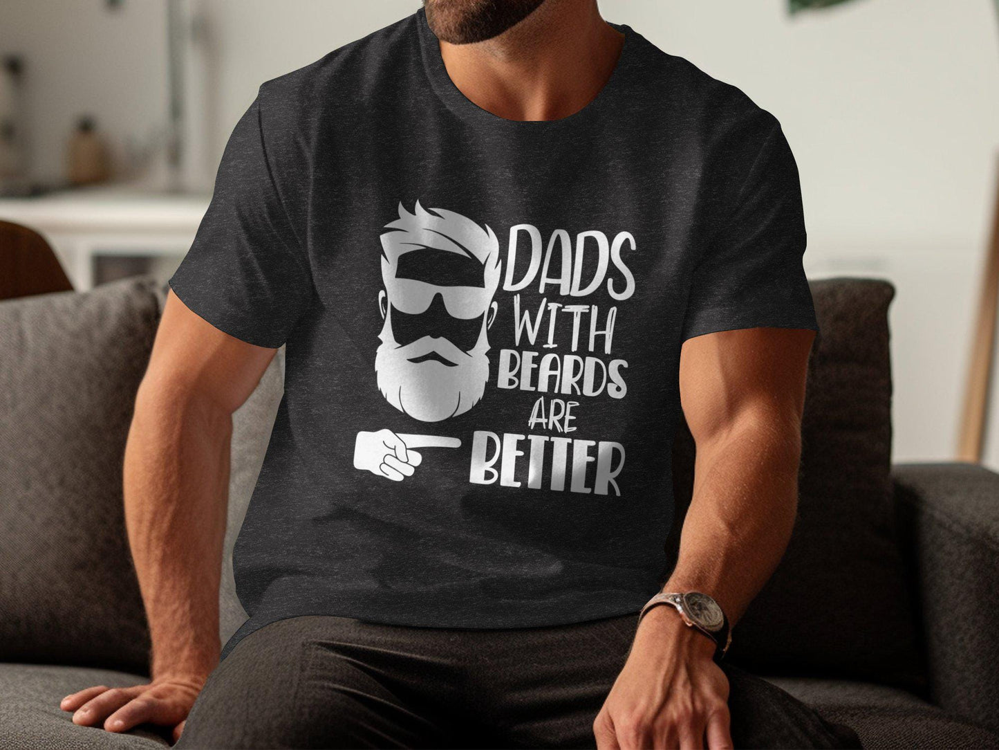 Dads With Beards T-Shirts, Funny Dad Shirt, Gift for Dad, Fathers Day Gift, Bearded Dad, Dad Joke Shirts