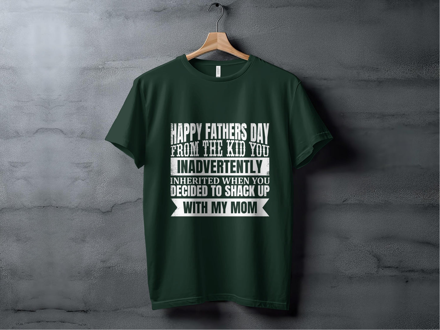 Happy Fathers Day T-Shirts, Funny Gift for Dad, Fathers Day Gift, From The Kid You Inadvertently Inherited, Best Dad Ever T-Shirts